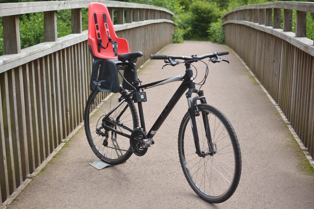 Child seat on bike